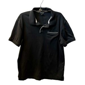 BANANA REPUBLIC FACTORY Men’s Luxe Touch Performance Black Polo Shirt
